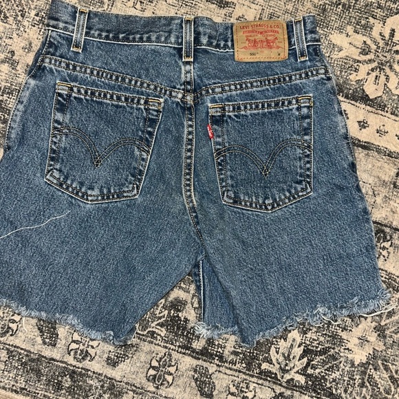 VINTAGE misses Levi's Blue Jean Shorts for Women - Picture 2 of 4